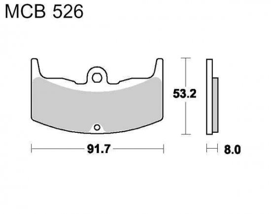 Brzdové destičky LUCAS MCB 526 organické